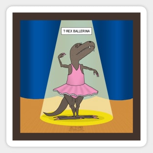 T-Rex Ballerina Magnet